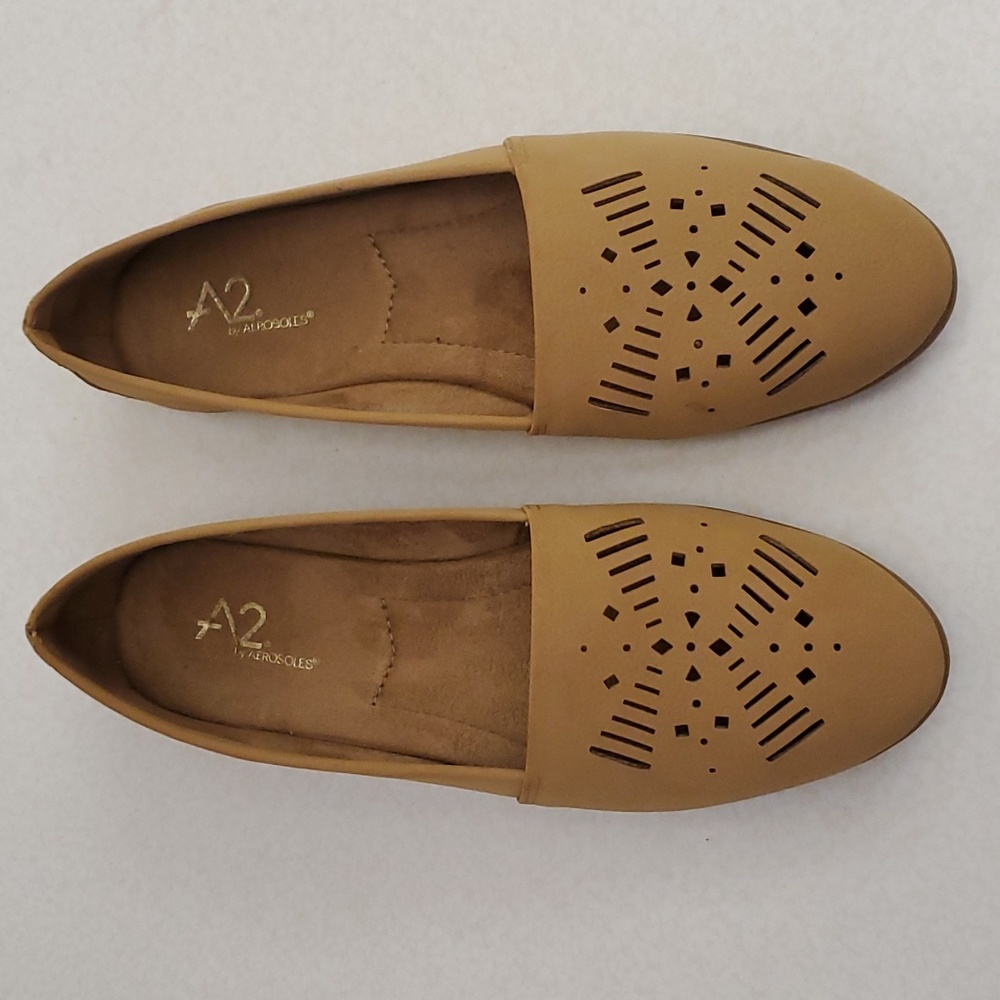 A2 By Aerosoles Trend Right Tan Flat, 8